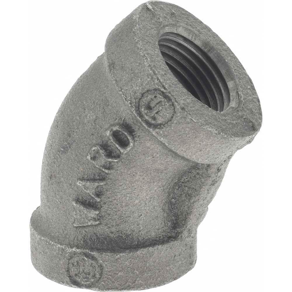 Black 45 &deg; Elbow: 3/8