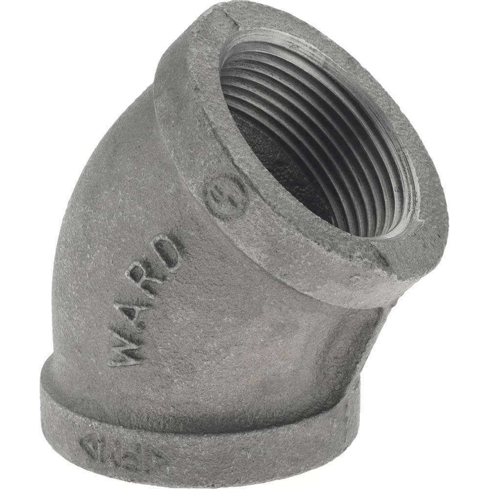 Black 45 &deg; Elbow: 1-1/4