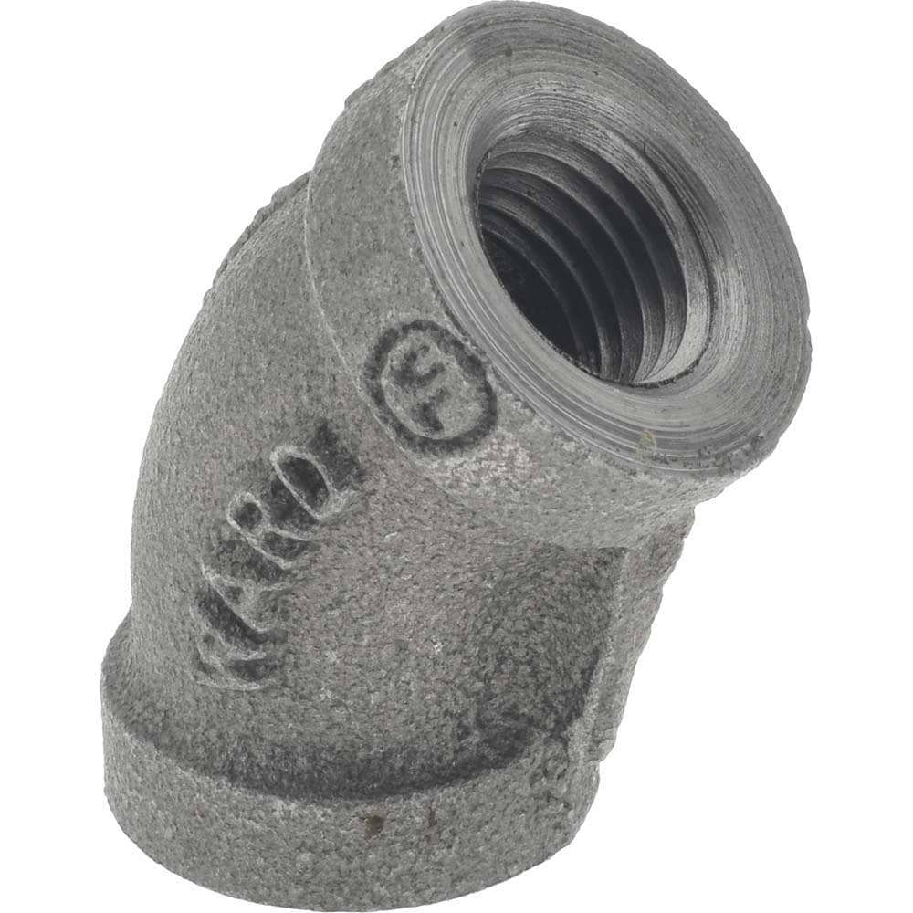 Black 45 &deg; Elbow: 1/4