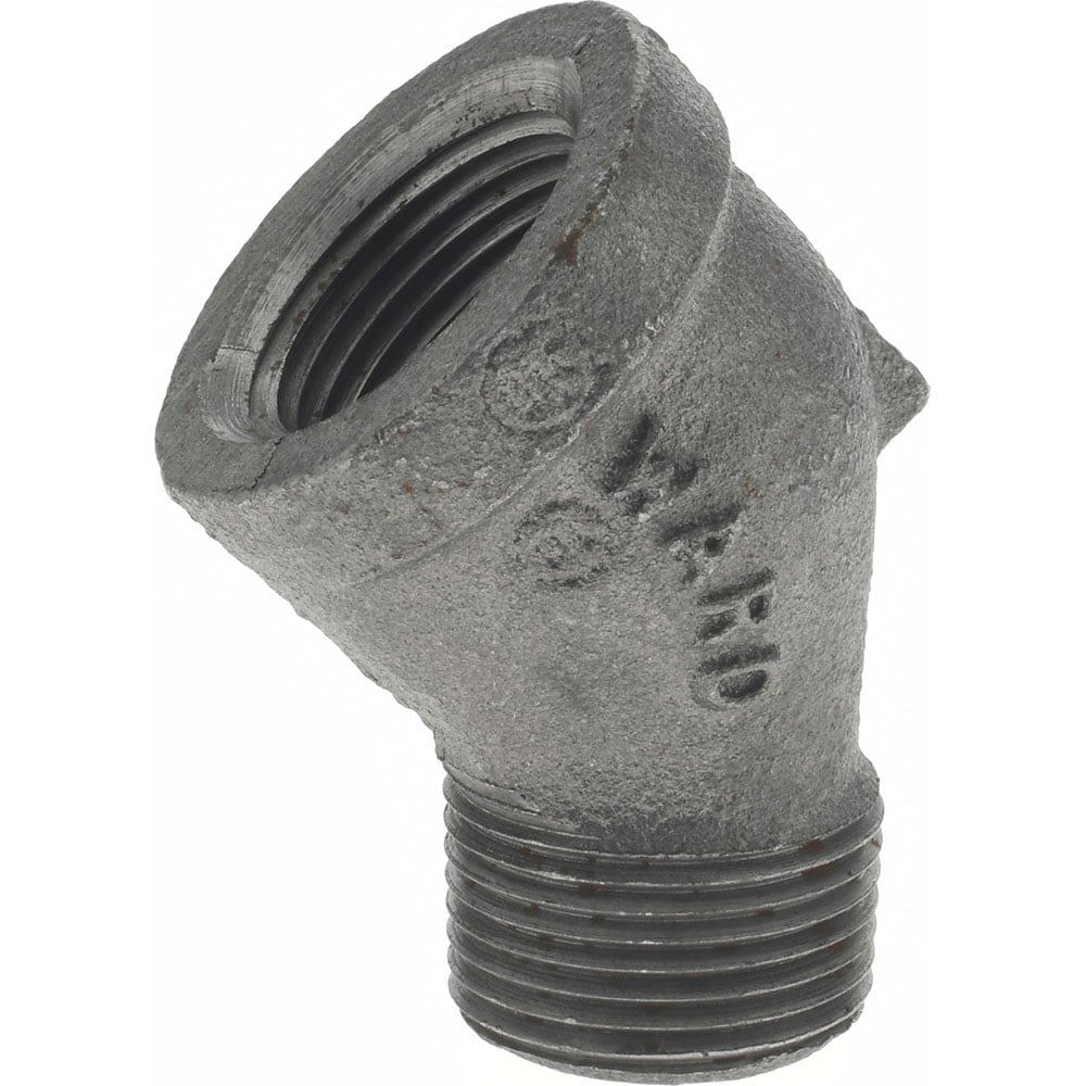 Black 45 &deg; Street Elbow: 3/4
