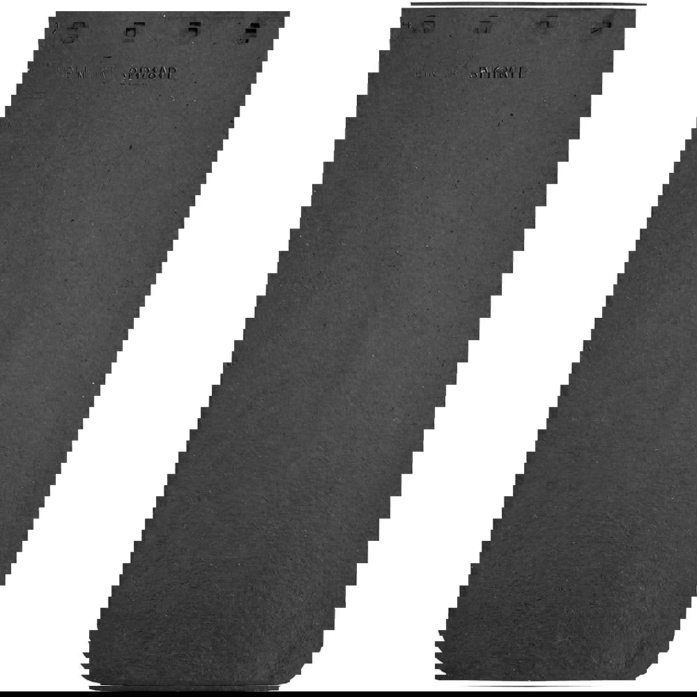 Buyers Products Heavy Duty Rubber Mudflaps repel impact from road debris and have a durable design for long lasting road life. Made from 1/4 in. thick rubber, they resist cutting and tearing. The mudflaps withstand subfreezing temperatures while resisting