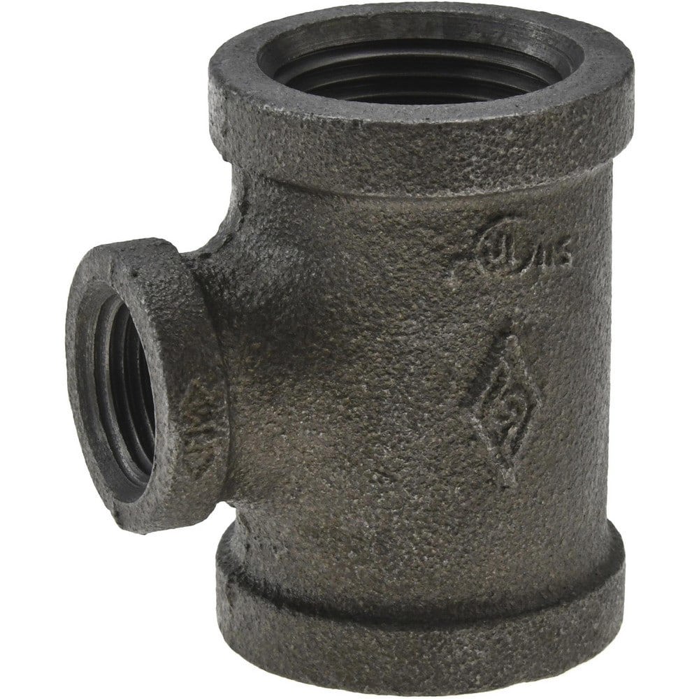 Black Reducer: 1 x 1 x 1/2