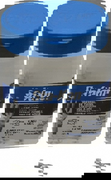 Standard Fork Terminal: Blue, Non-Insulated, #10 Stud, Crimp