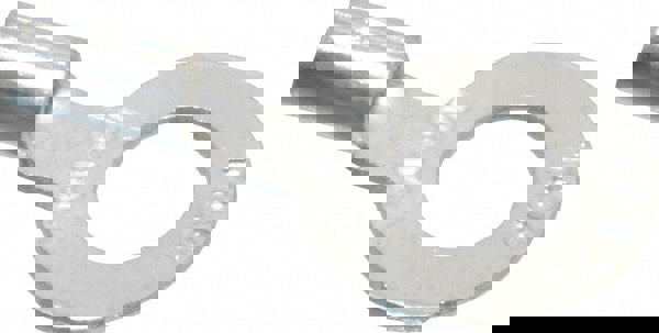 D Shaped Ring Terminal: Non-Insulated, 18 to 14 AWG, Crimp Connection