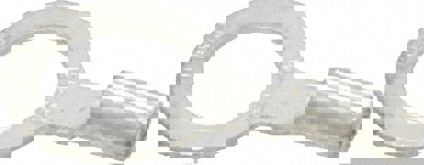 D Shaped Ring Terminal: Non-Insulated, 18 to 14 AWG, Crimp Connection