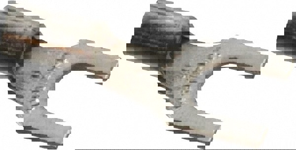 Standard Fork Terminal: Blue, Non-Insulated, #8 Stud, Crimp