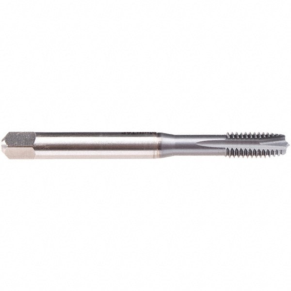 Spiral Flute Tap: M10x1.5, Metric, 3 Flute, Plug, 6H Class of Fit, High-Speed Steel, TiCN Finish