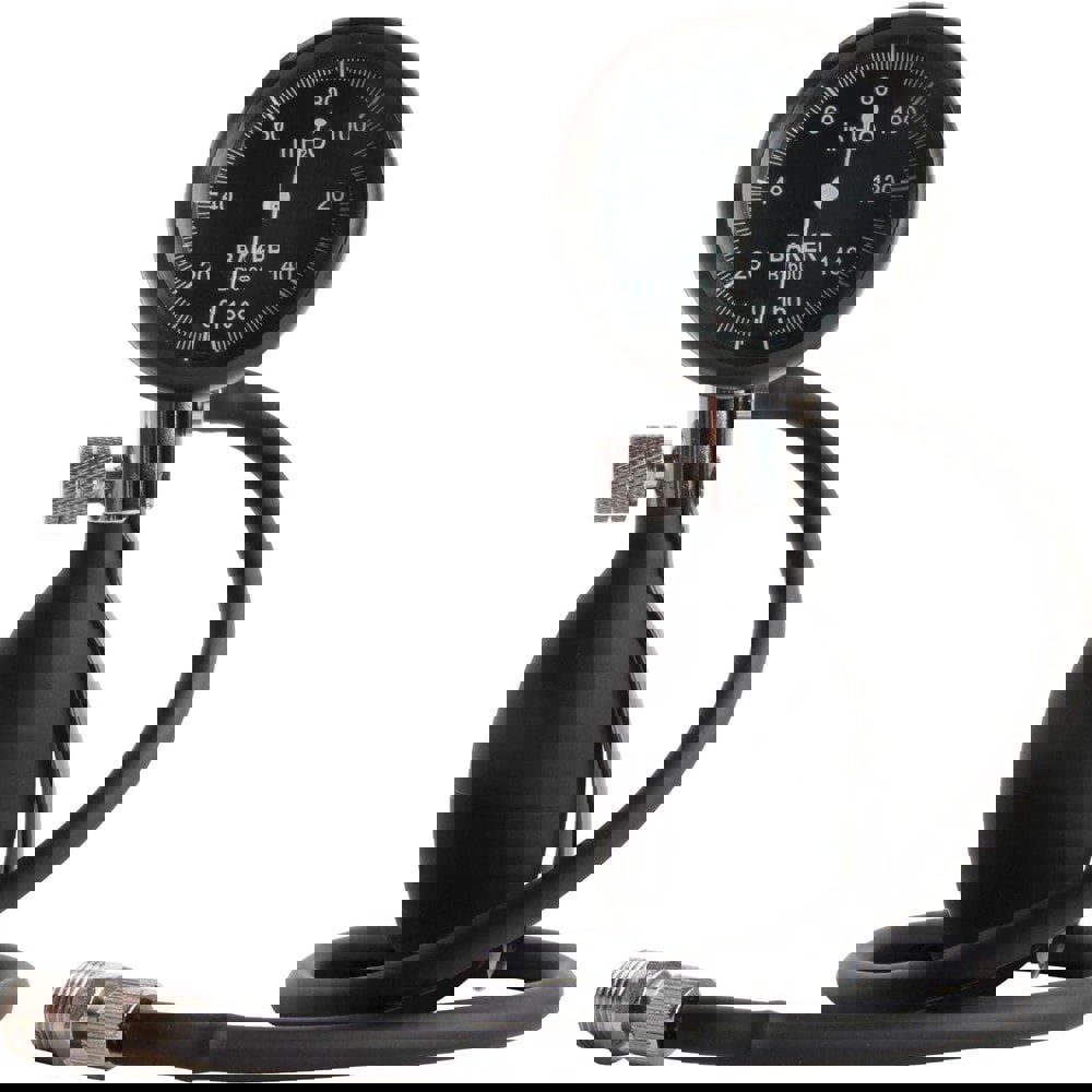 Pressure Test Gauges & Calibrators; Calibrator Type: Handheld Pressure Calibrator ; Pressure Source: External ; Minimum Hg: 0 ; Maximum Hg: 160 ; Input Thread Size: 0.25in ; Includes: Flexible Hose; Threaded Fitting; Carrying Case