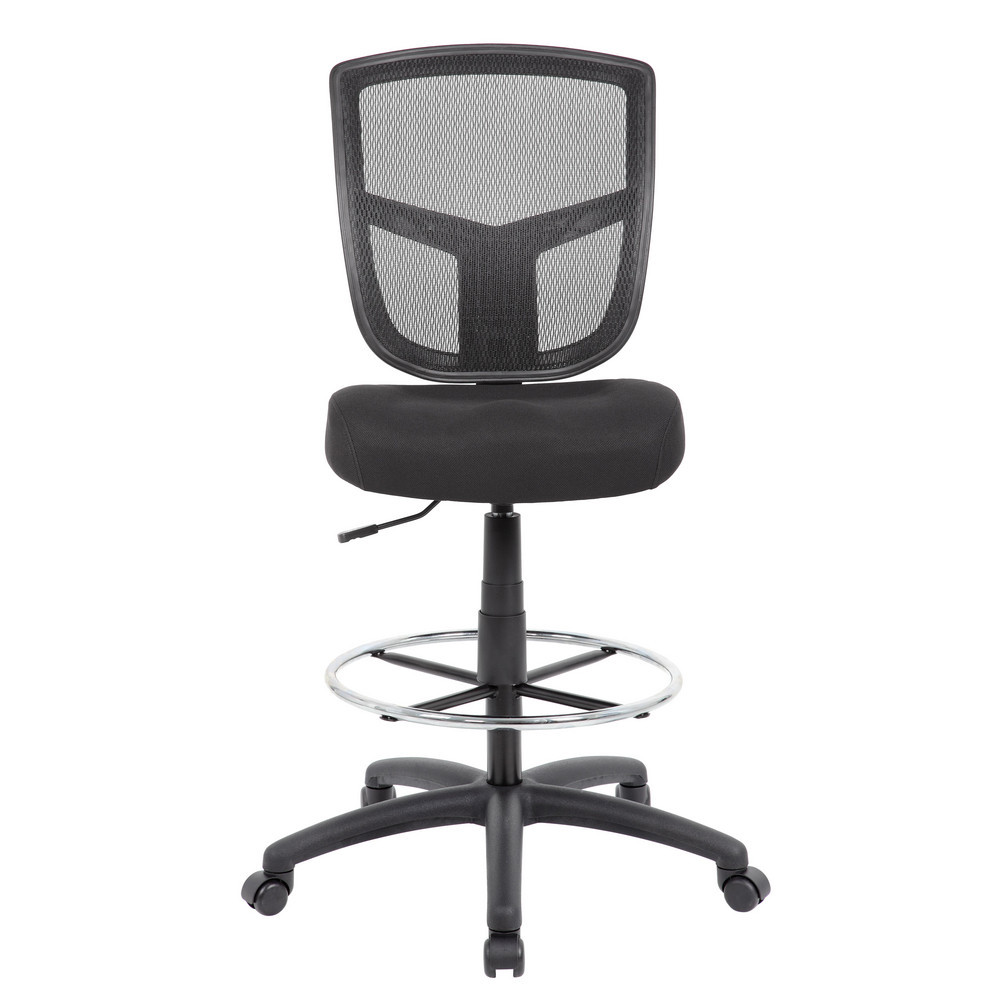 Swivel & Adjustable Stools; Base Type: Nylon ; Type: Commercial Grade Mesh Stool ; Seat Material: Fabric Upholstery ; Foot Type: Caster ; Weight Capacity: 275 ; Seat Color: Black