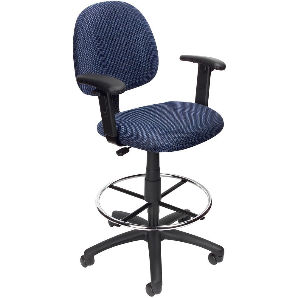Adjustable Drafting Chair with Adjustable Arms and Removable Foot Rest: 25-1/2 to 30-1/2