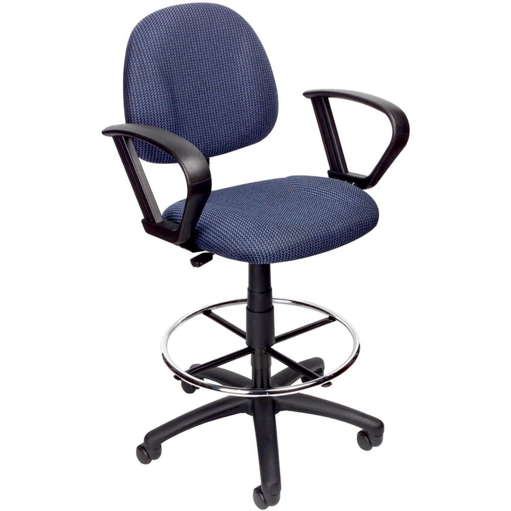 Adjustable Drafting Chair with Loop Arms and Removable Foot Rest: 25-1/2 to 30-1/2
