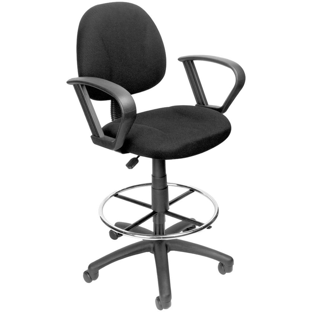 Adjustable Drafting Chair with Loop Arms and Removable Foot Rest: 25-1/2 to 30-1/2