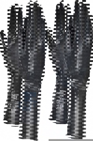 Chemical Resistant Gloves: Size Medium, 16.00 Thick, Butyl, Unsupported,