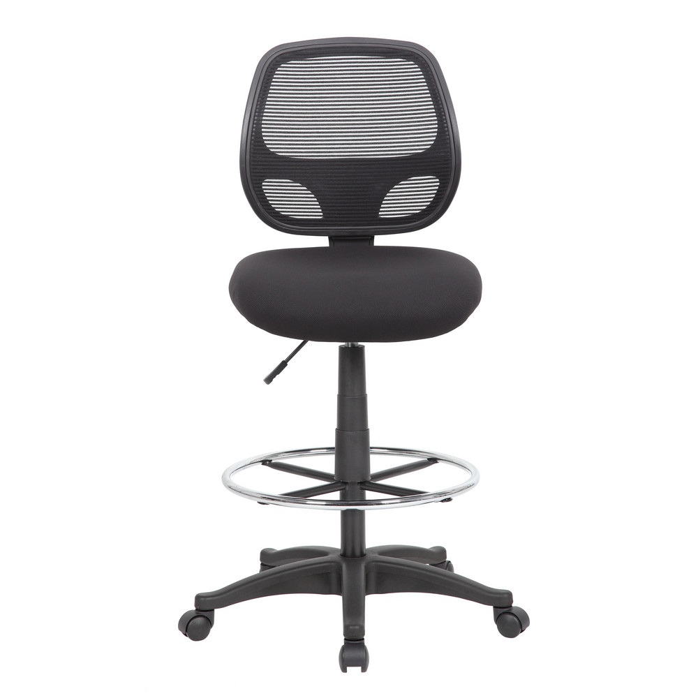 Swivel & Adjustable Stools; Base Type: Nylon ; Type: Commercial Grade Mesh Stool ; Seat Material: Fabric Upholstery ; Foot Type: Caster ; Weight Capacity: 275 ; Seat Color: Black