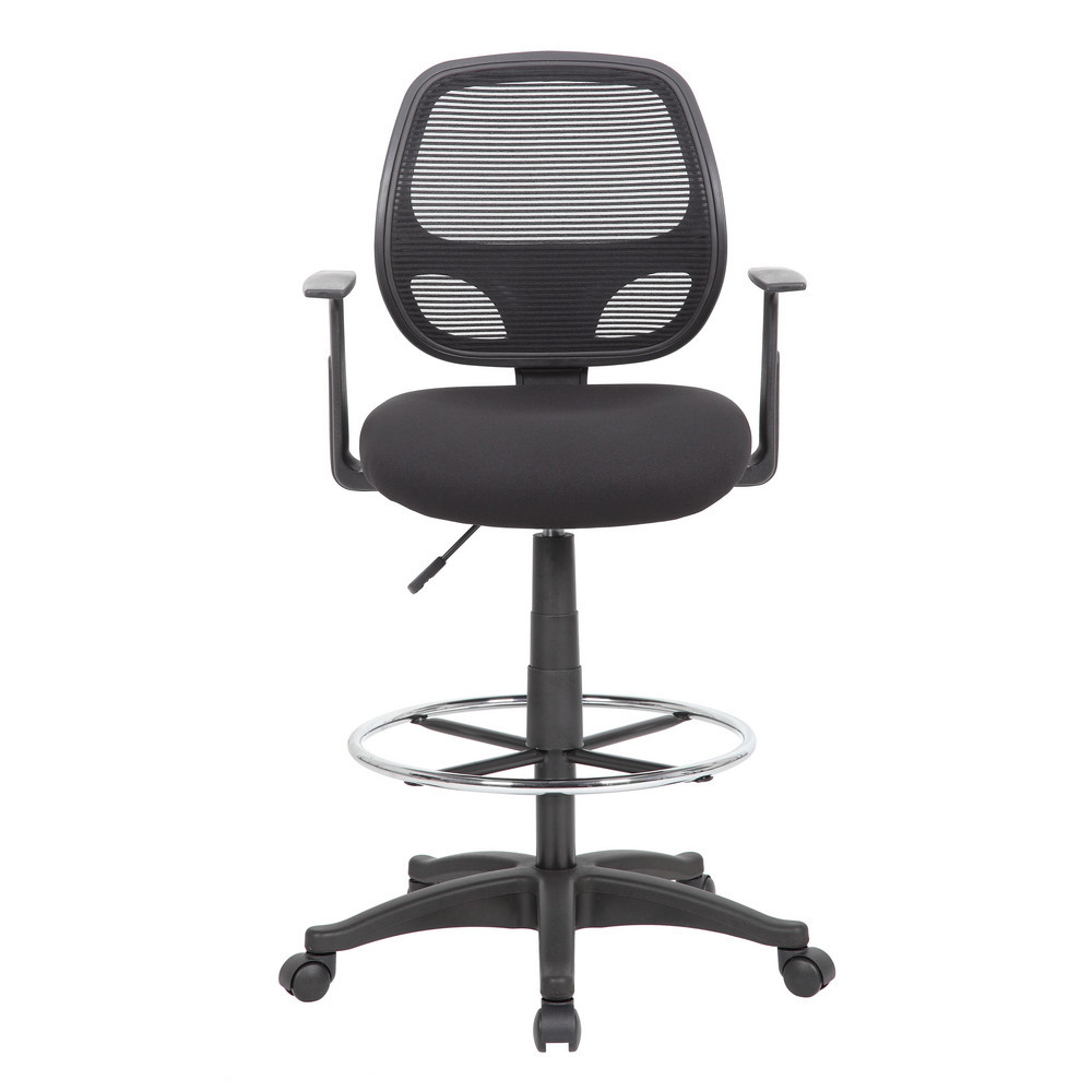 Swivel & Adjustable Stools; Base Type: Nylon ; Type: Commercial Grade Mesh Stool ; Seat Material: Fabric Upholstery ; Foot Type: Caster ; Weight Capacity: 275 ; Seat Color: Black