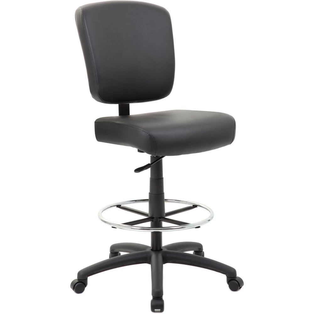 Oversized Drafting Stool with Foot Rest: 26-1/2 to 30