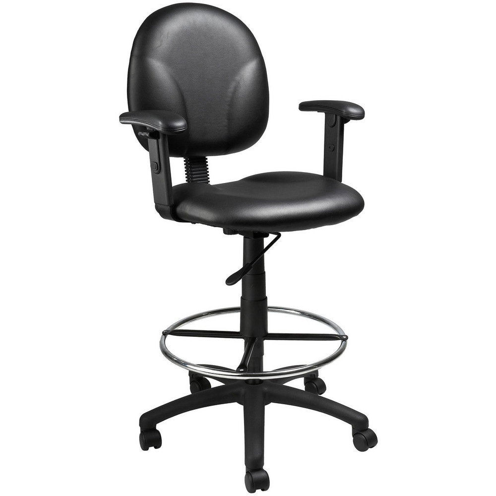 Drafting Stool with Foot Rest: 26-1/2 to 31-1/2