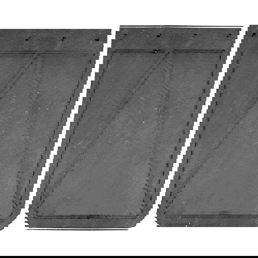 Buyers Products Heavy Duty Rubber Mudflaps repel impact from road debris and have a durable design for long lasting road life. Made from 1/4 in. thick rubber, they resist cutting and tearing. The mudflaps withstand subfreezing temperatures while resisting