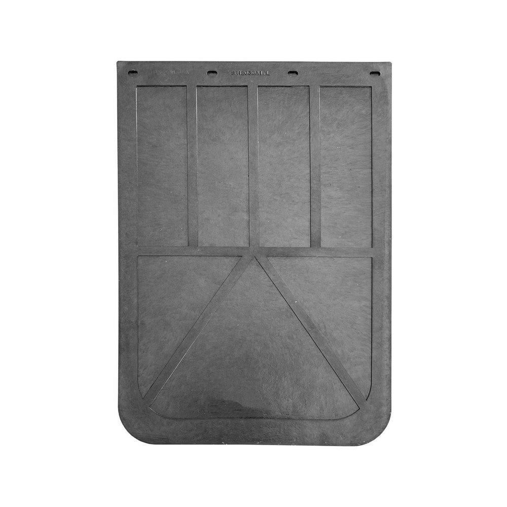 Mud Flaps; Fits Vehicle Make: Universal ; Year: All ; Location: Rear ; Material: Rubber ; Flares: No ; UNSPSC Code: 25172609