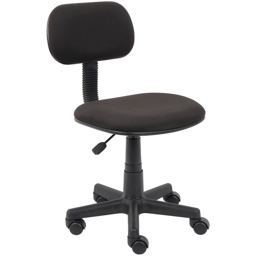 Task Chair: Crepe, Adjustable Height, Black