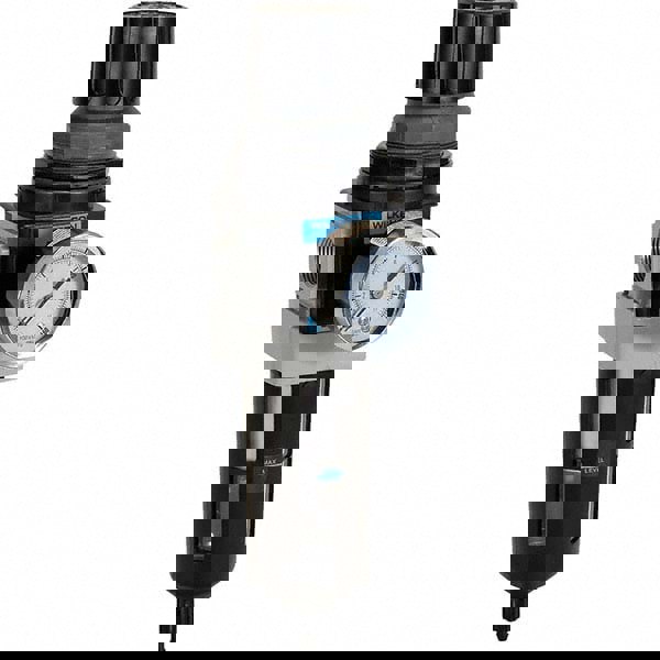 FRL Combination Unit: 1/2 NPT, Standard, 1 Pc Filter/Regulator with Pressure Gauge