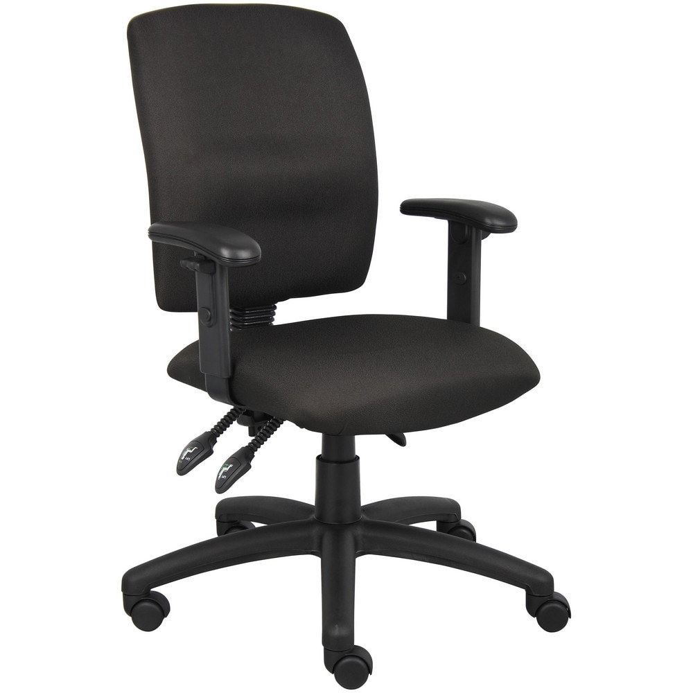 Task Chair: Crepe, Adjustable Height, Black