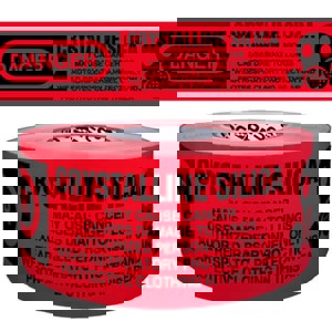 3X1000 BARR TAPE DNGR RED./CRY SILC