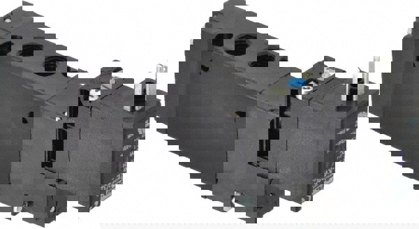 Stacking Solenoid Valve: Single Solenoid, 4-Way, 2 Position, Air Return