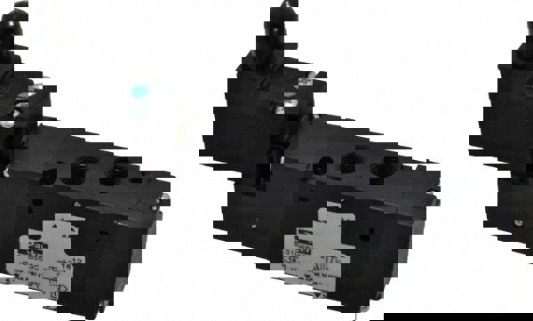 Stacking Solenoid Valve: Single Solenoid, 4-Way, 2 Position, Air Return