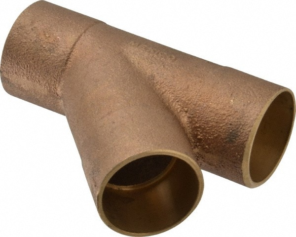 Cast Copper Pipe 45 &deg; Wye: 1-1/4
