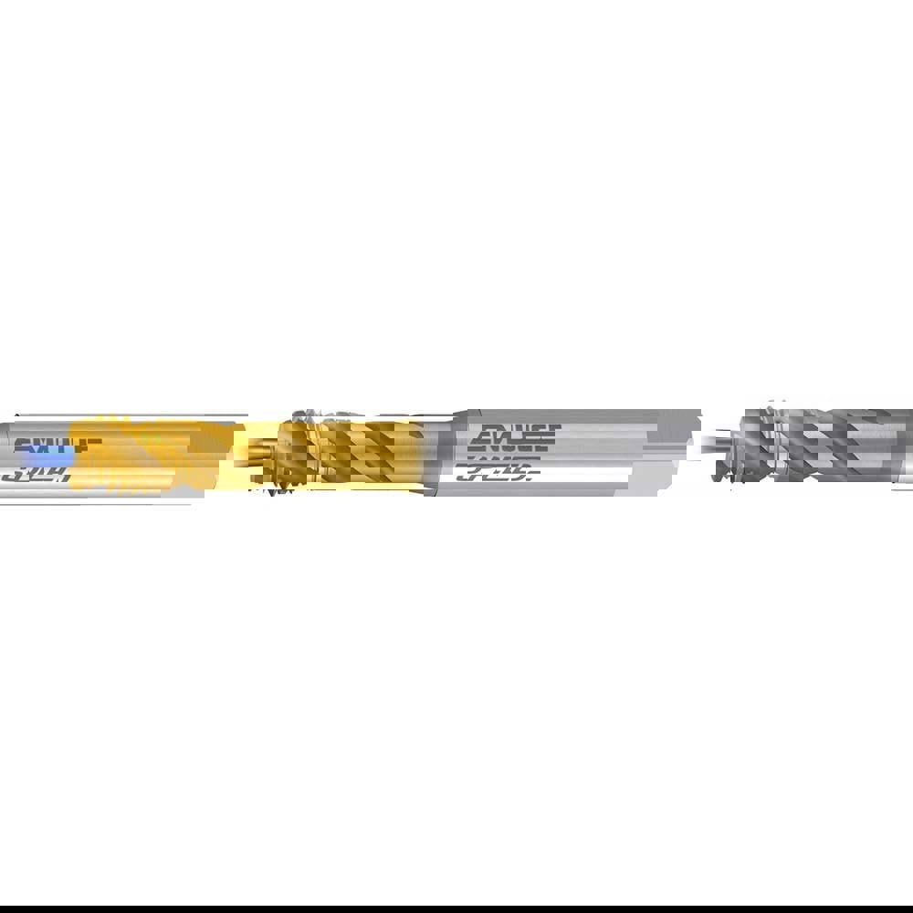 Spiral Flute Tap: M6x1.00 Metric, 3 Flutes, 2-3P, 6HX Class of Fit, TIN Coated