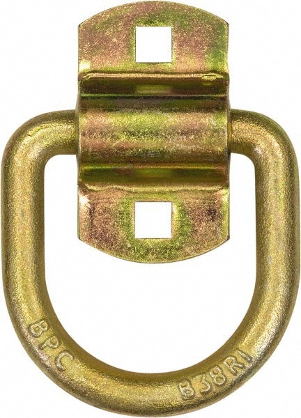 Steel with Galvanized Zinc Coating D-Ring with 2-Hole Mounting Bracket