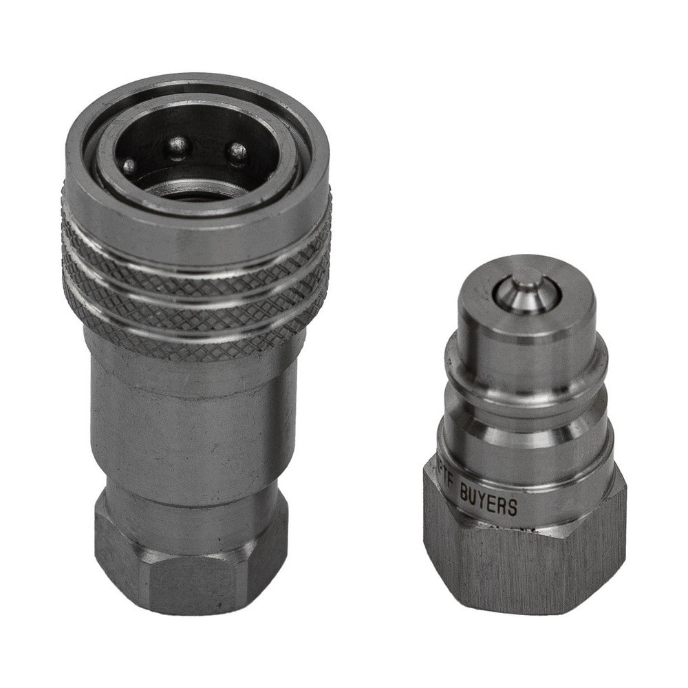 Hydraulic Hose Fittings & Couplings; Type: Hydraulic Coupler ; Fitting Type: Male and Female Set ; Hose Inside Diameter (Decimal Inch): 0.2500 ; Hose Outside Diameter (Decimal Inch): 0.25 ; Hose Size: 1 ; Material: Stainless Steel