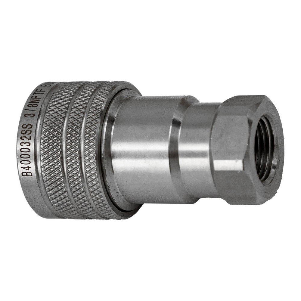 Hydraulic Hose Fittings & Couplings; Type: Hydraulic Coupler ; Fitting Type: Female ; Hose Inside Diameter (Decimal Inch): 0.3750 ; Hose Outside Diameter (Decimal Inch): 0.375 ; Hose Size: 1 ; Material: Stainless Steel