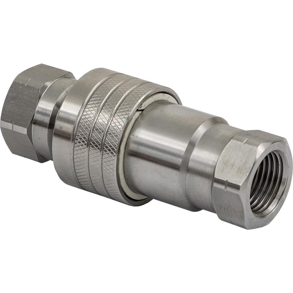 Hydraulic Hose Fittings & Couplings; Type: Hydraulic Coupler ; Fitting Type: Male and Female Set ; Hose Inside Diameter (Decimal Inch): 0.5000 ; Hose Outside Diameter (Decimal Inch): 0.5 ; Hose Size: 1 ; Material: Stainless Steel