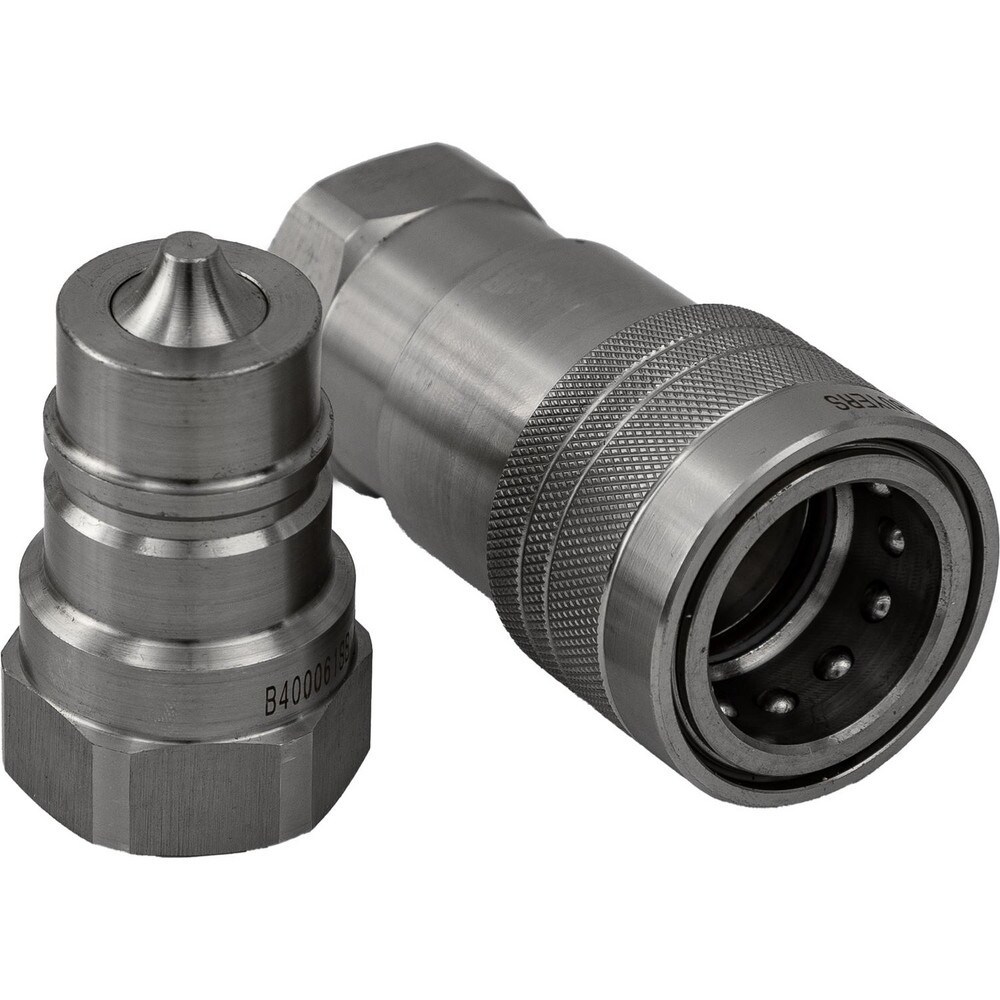 Hydraulic Hose Fittings & Couplings; Type: Hydraulic Coupler ; Fitting Type: Male and Female ; Hose Inside Diameter (Decimal Inch): 1.0000 ; Hose Outside Diameter (Decimal Inch): 1 ; Hose Size: 1 ; Material: Stainless Steel