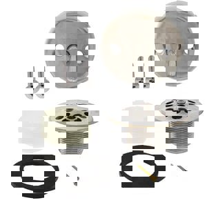 Brushed Nickel Two-Hole Trip Lever Tub Drain Trim Kit