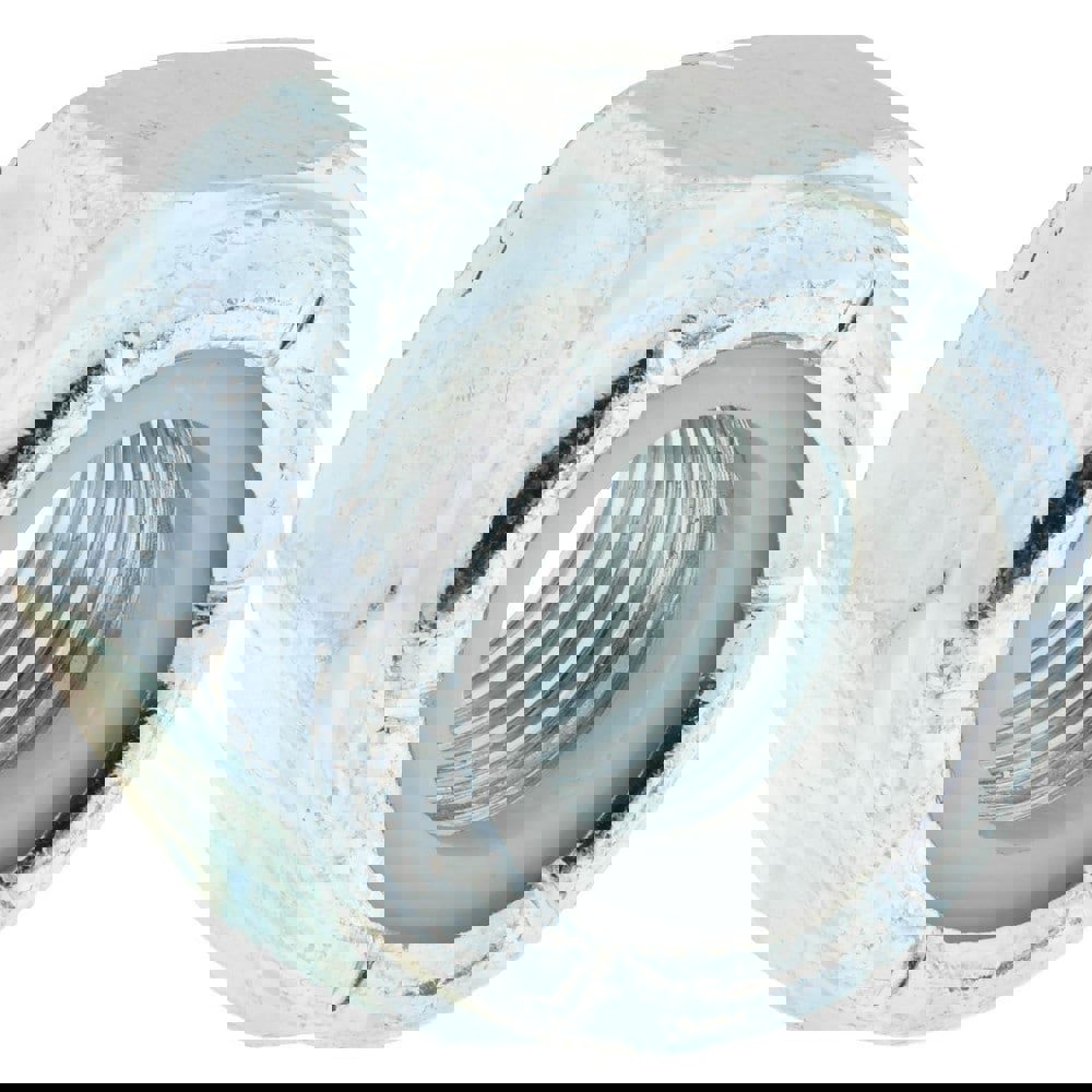 Heavy Hex Lock Nut: Insert Lock, Nylon Insert, 3/4-10, Grade 2 Steel, Zinc Finish