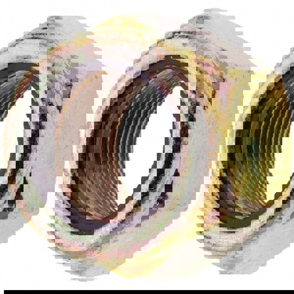 Hex Lock Nut: Insert Lock, Nylon Insert, 3/4-16, Grade 8 Steel, Yellow Zinc Dichromate Finish