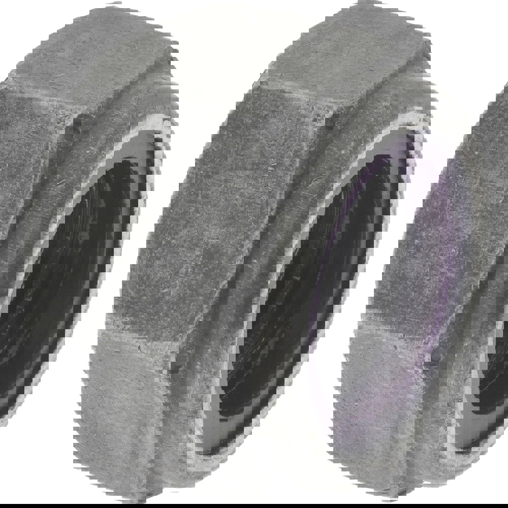 Hex Lock Nut: Insert Lock, Nylon Insert, 1-8, Grade 8 Steel, Bright/Uncoated Finish