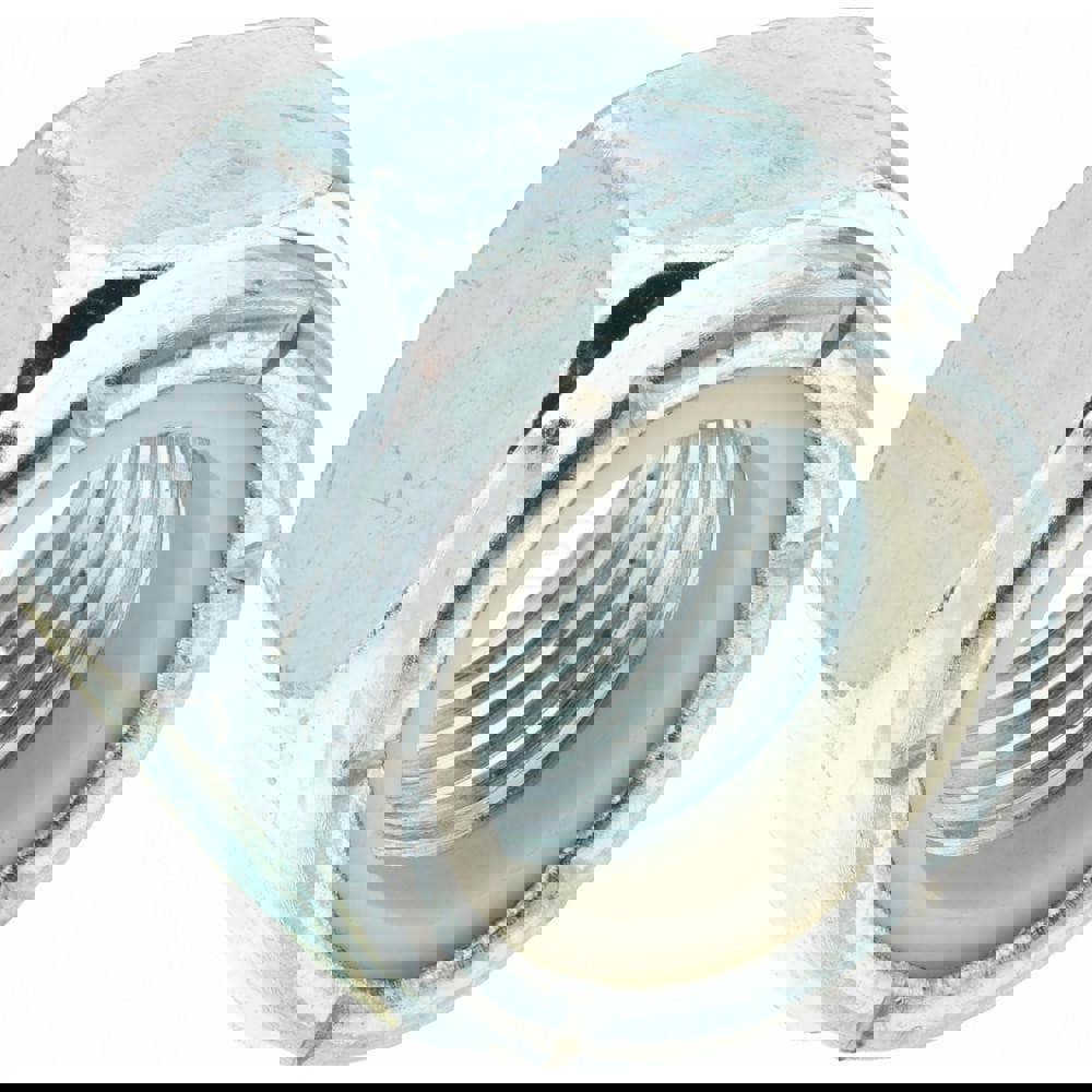 Hex Lock Nut: Insert Lock, Nylon Insert, 1-1/4-7, Grade 2 Steel, Zinc Finish