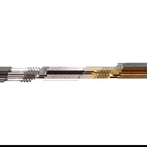 Thread Forming Tap: M8x1.25 Metric, 6HX Class of Fit, Modified Bottoming, Solid Carbide, TiN Coated