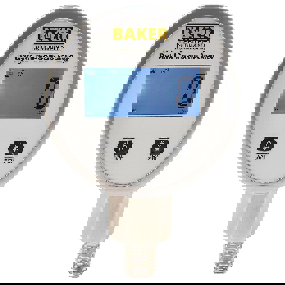 Pressure Gauge: 0 to psi, 1/4