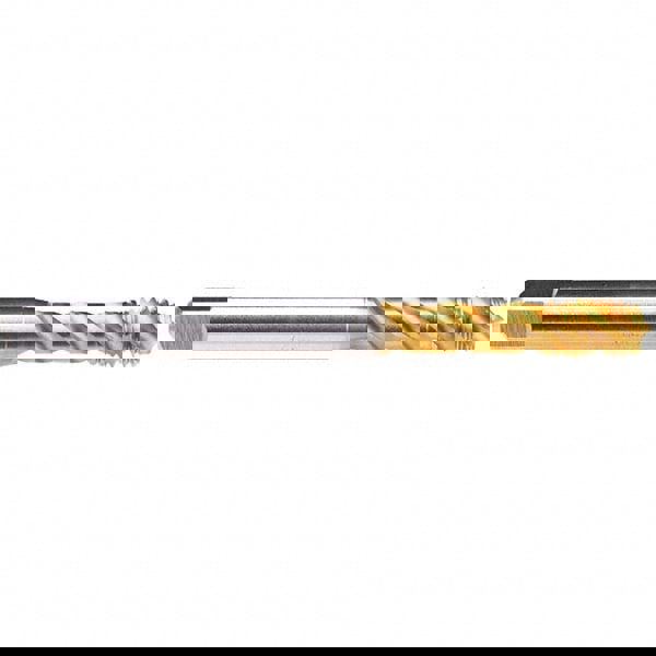 Spiral Flute Tap: M4x0.70 Metric, 2-3P, 6HX Class of Fit, Powdered Metal & High Speed Steel, TIN Coated