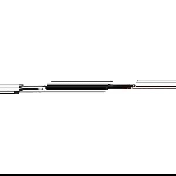 Ball End Mill: 3.00 mm Dia, 3.60 mm LOC, 2 Flute, Solid Carbide