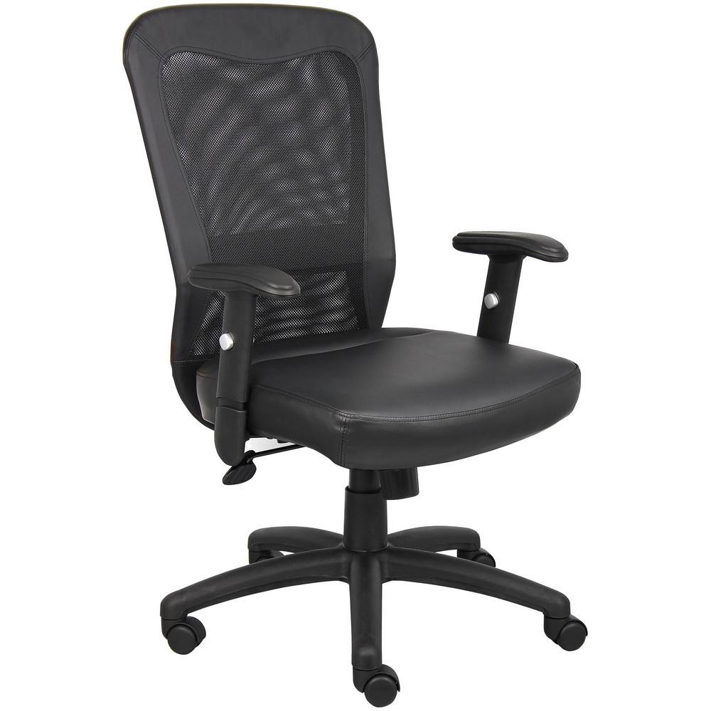 Task Chair: Mesh, Adjustable Height, Black