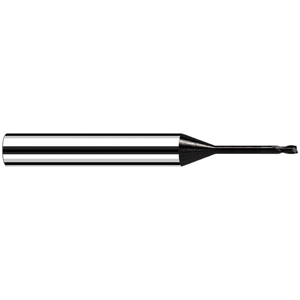 Corner Radius End Mill: 1 mm Dia, 1.00 mm LOC, 30 deg Helix, C Coated, Corner Radius End, Centercutting Series MicrotoroXG