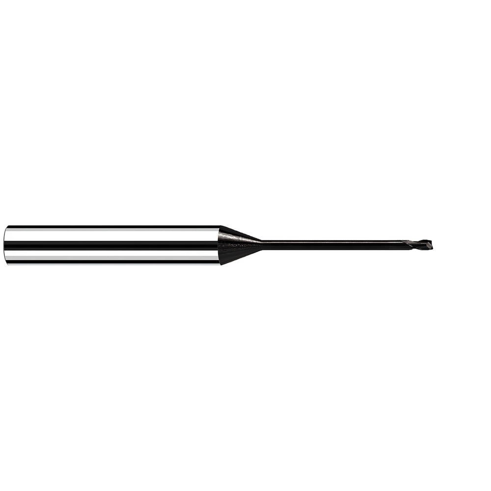 Corner Radius End Mill: 0.6 mm Dia, 0.60 mm LOC, 30 deg Helix, C Coated, Corner Radius End, Centercutting Series MicrotoroXG