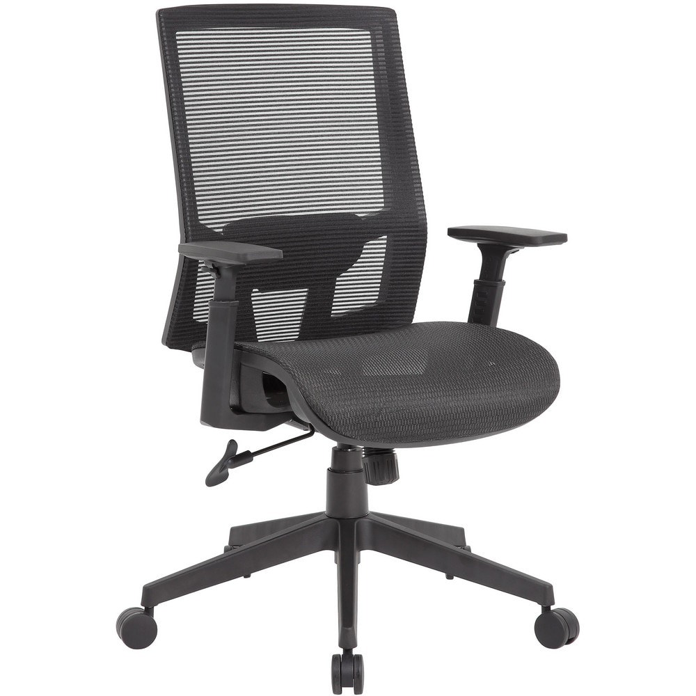 Task Chair: Mesh, Adjustable Height, Black