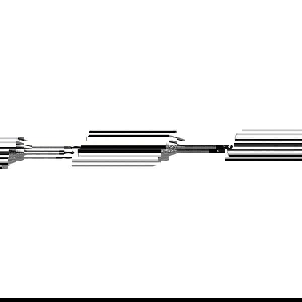 Ball End Mill: 0.50 mm Dia, 0.50 mm LOC, 2 Flute, Solid Carbide